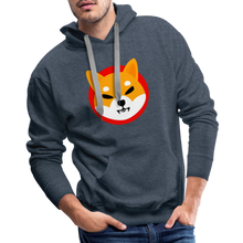 Load image into Gallery viewer, Shiba Inu Hoodie - heather denim