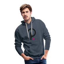 Load image into Gallery viewer, Polkadot Hoodie - heather denim