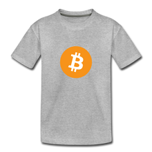Load image into Gallery viewer, Bitcoin Kids' T-Shirt - heather gray