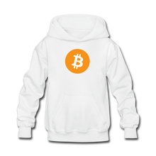 Load image into Gallery viewer, Bitcoin Kids' Hoodie - white