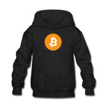 Load image into Gallery viewer, Bitcoin Kids' Hoodie - black