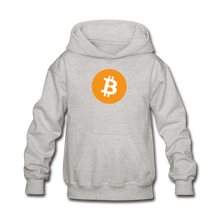 Load image into Gallery viewer, Bitcoin Kids' Hoodie - heather gray