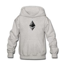 Load image into Gallery viewer, Ethereum Kids' Hoodie - heather gray