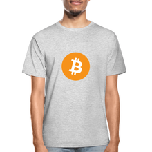 Load image into Gallery viewer, Bitcoin Tagless T-Shirt - heather gray