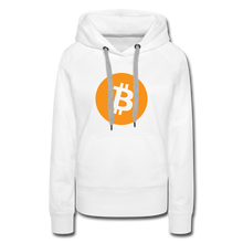 Load image into Gallery viewer, Bitcoin Women’s Hoodie - white