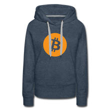 Load image into Gallery viewer, Bitcoin Women’s Hoodie - heather denim
