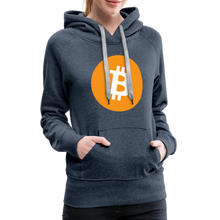 Load image into Gallery viewer, Bitcoin Women’s Hoodie - heather denim