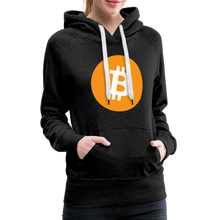 Load image into Gallery viewer, Bitcoin Women’s Hoodie - charcoal grey