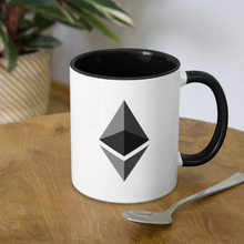 Load image into Gallery viewer, Ethereum Coffee Mug - white/black