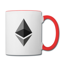 Load image into Gallery viewer, Ethereum Coffee Mug - white/red