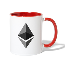 Load image into Gallery viewer, Ethereum Coffee Mug - white/red