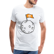 Load image into Gallery viewer, Bitcoin Flag on the Moon Shirt - white