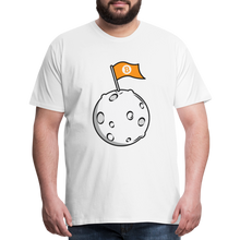 Load image into Gallery viewer, Bitcoin Flag on the Moon Shirt - white