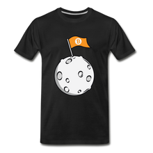 Load image into Gallery viewer, Bitcoin Flag on the Moon Shirt - black