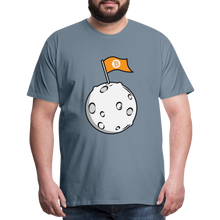 Load image into Gallery viewer, Bitcoin Flag on the Moon Shirt - steel blue