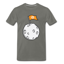 Load image into Gallery viewer, Bitcoin Flag on the Moon Shirt - asphalt gray