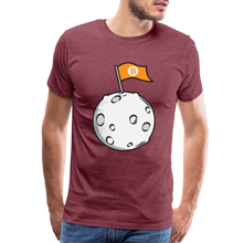 Load image into Gallery viewer, Bitcoin Flag on the Moon Shirt - heather burgundy