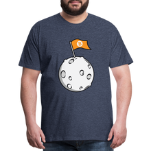 Load image into Gallery viewer, Bitcoin Flag on the Moon Shirt - heather blue