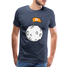 Load image into Gallery viewer, Bitcoin Flag on the Moon Shirt - heather blue