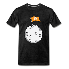 Load image into Gallery viewer, Bitcoin Flag on the Moon Shirt - charcoal grey