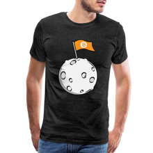 Load image into Gallery viewer, Bitcoin Flag on the Moon Shirt - charcoal grey