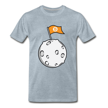 Load image into Gallery viewer, Bitcoin Flag on the Moon Shirt - heather ice blue