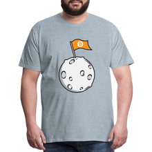 Load image into Gallery viewer, Bitcoin Flag on the Moon Shirt - heather ice blue