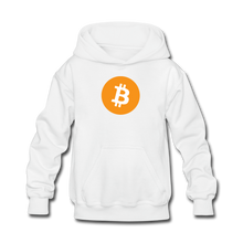 Load image into Gallery viewer, Bitcoin Kids&#39; Hoodie - white
