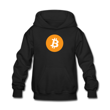 Load image into Gallery viewer, Bitcoin Kids&#39; Hoodie - black
