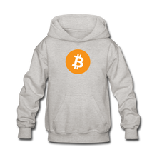 Load image into Gallery viewer, Bitcoin Kids&#39; Hoodie - heather gray

