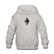 Load image into Gallery viewer, Ethereum Kids&#39; Hoodie - heather gray
