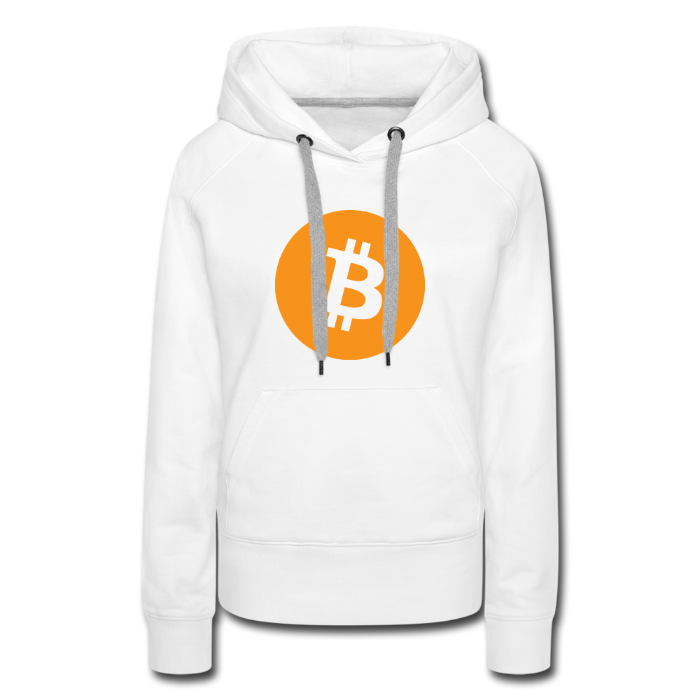 Bitcoin Women’s Hoodie - white