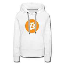 Load image into Gallery viewer, Bitcoin Women’s Hoodie - white
