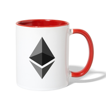 Load image into Gallery viewer, Ethereum Coffee Mug - white/red
